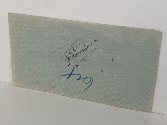 OLD BANKING MEMORABILIA: Bank cheque issued by BNZ Bank, Feilding 1927