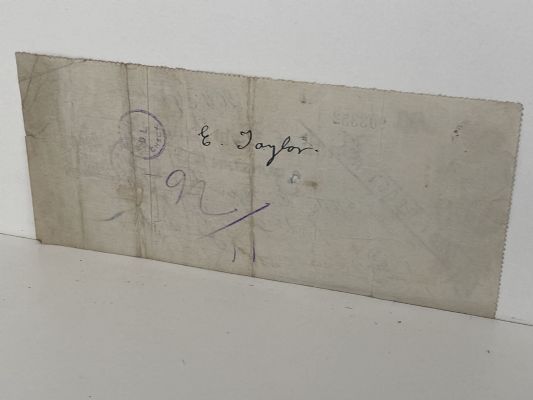 OLD BANKING MEMORABILIA: Bank cheque issued by BNZ Bank, Dunedin 1930
