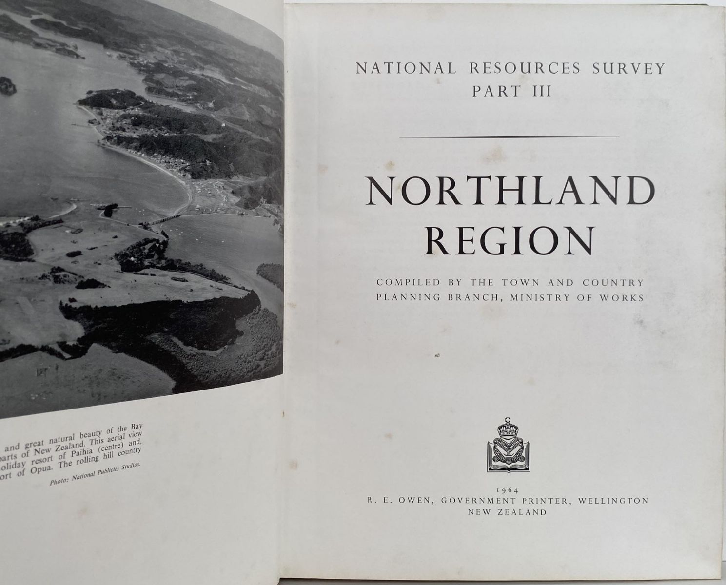NATIONAL RESOURCES SURVEY; Part III - Northland Region