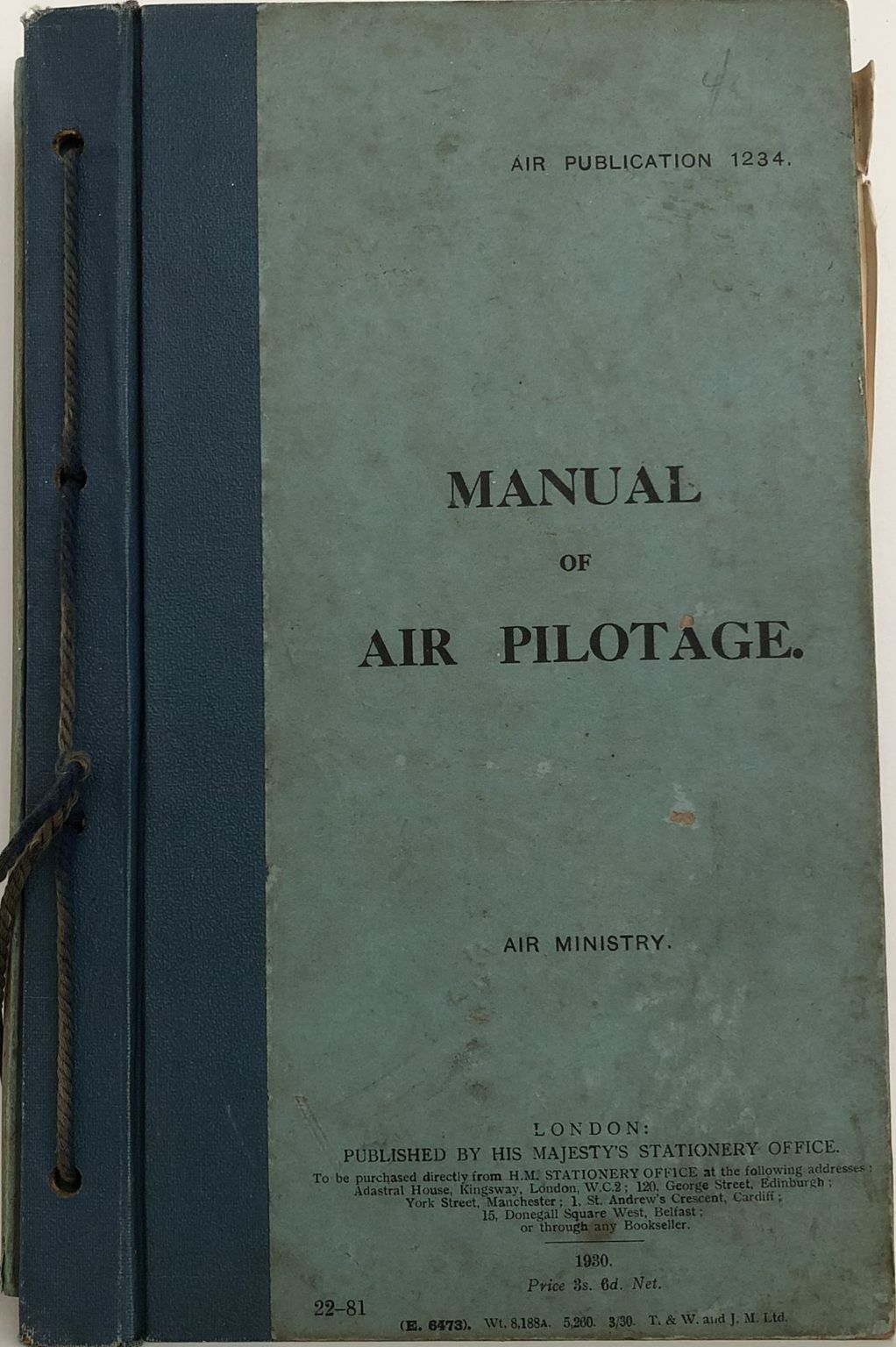 MANUAL OF AIR PILOTAGE 1930 - Air Publication No. 1234