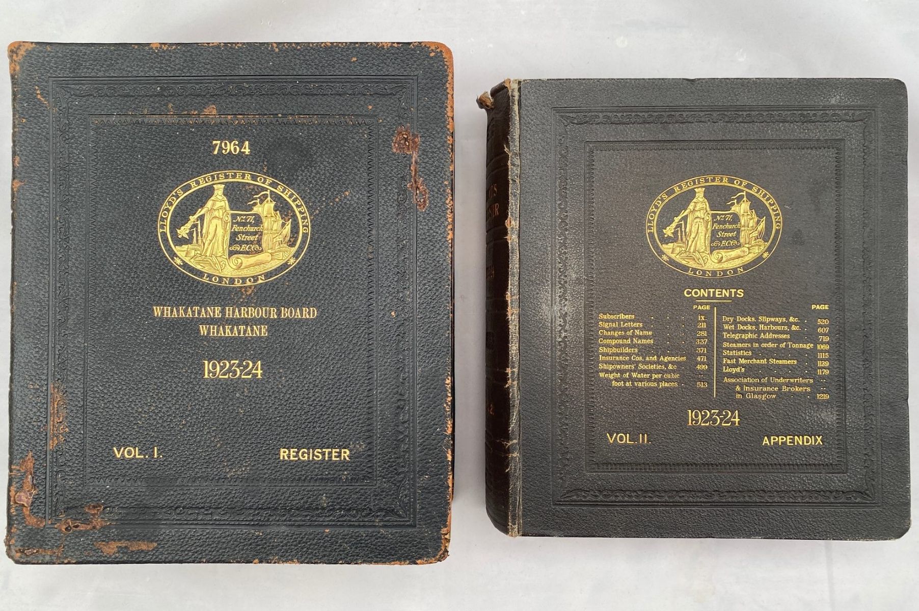 LLYOD'S REGISTER OF SHIPPING 1923 - 1924, Volume 1, Register - 7964
