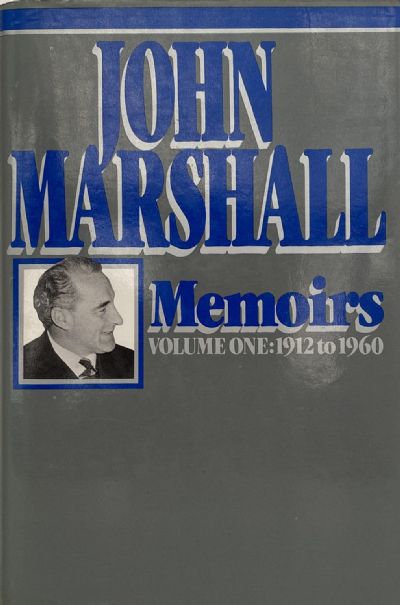JOHN MARSHALL: Memoirs - 2x volume set