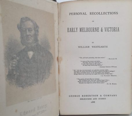 Personal Recollections of Early Melbourne & Victoria 