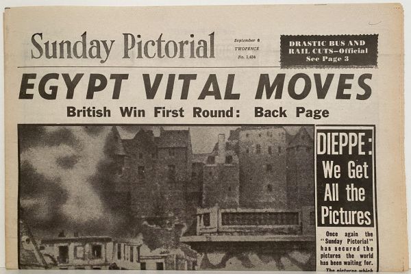 OLD WARTIME NEWSPAPER: Sunday Pictorial, Sunday 6th September 1942