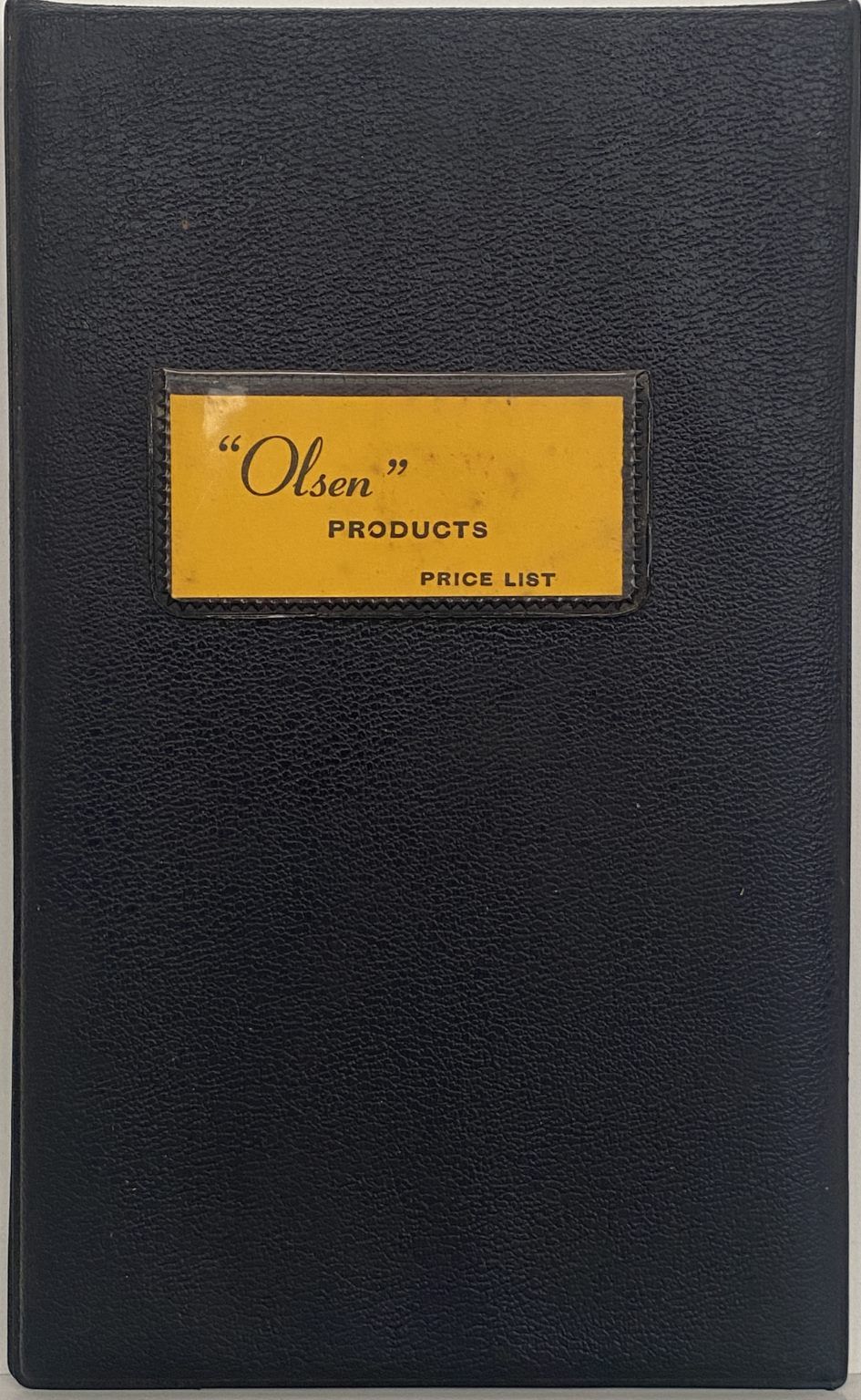 OLD PRICE LIST: Olsen Farm Products 1950s