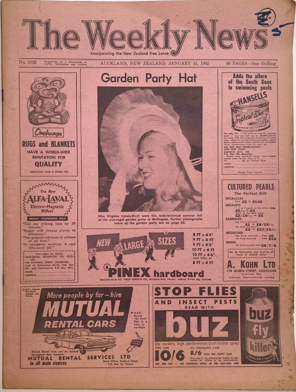 OLD NEWSPAPER: The Weekly News, 31 January 1962