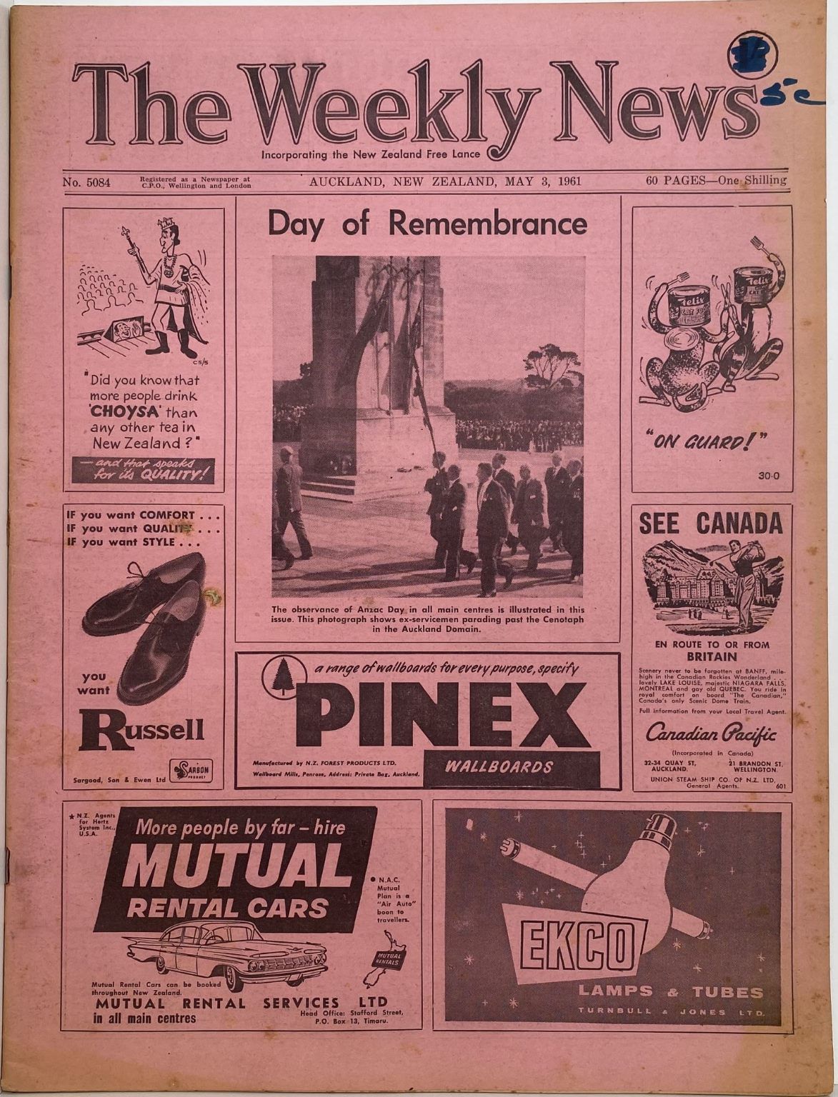 OLD NEWSPAPER: The Weekly News, 3 May 1961