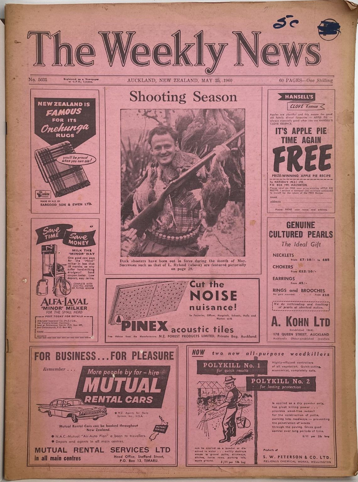 OLD NEWSPAPER: The Weekly News, 25 May 1960