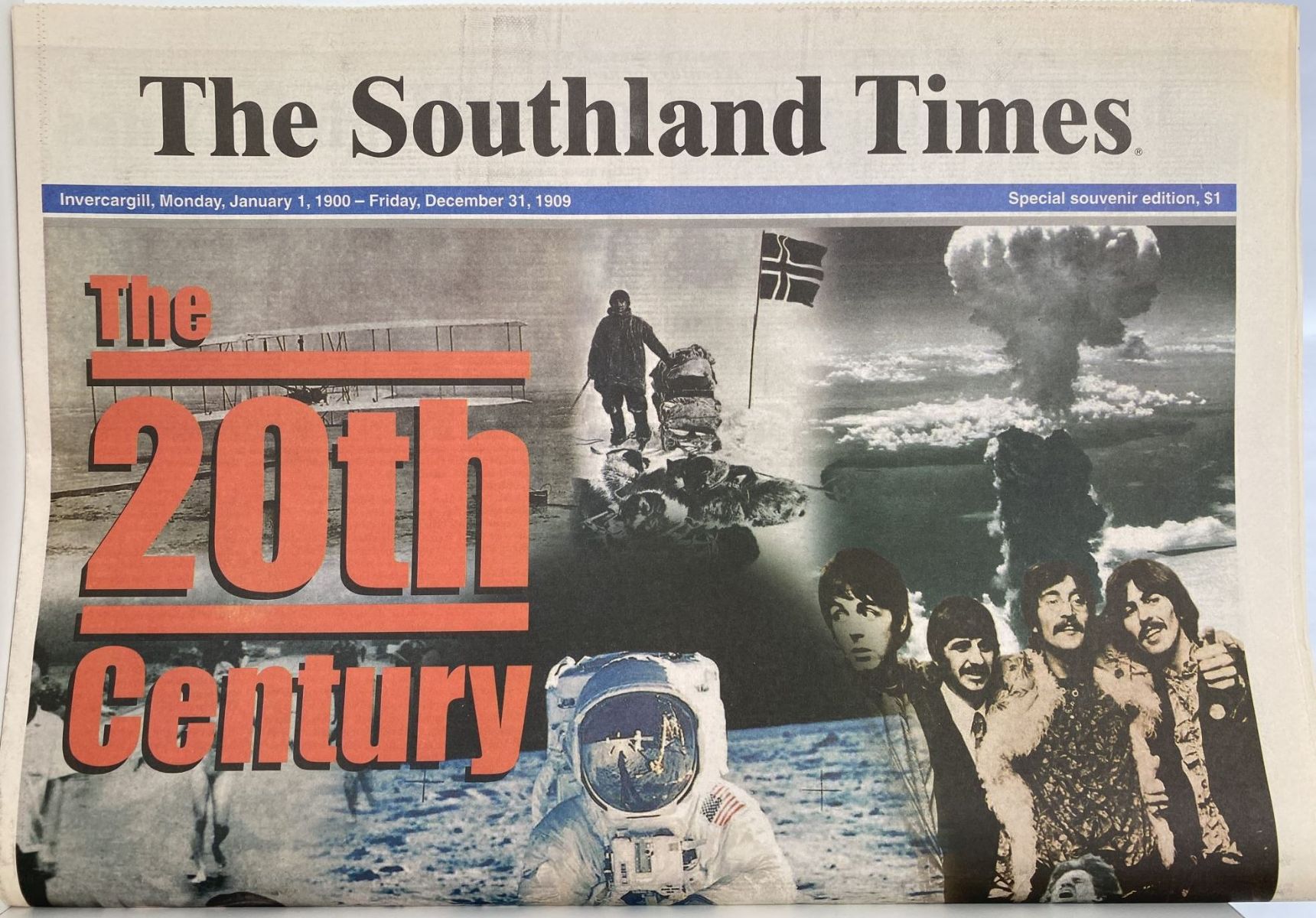 OLD NEWSPAPER: The Southland Times, Invercargill - A Century of News 1900 - 1999
