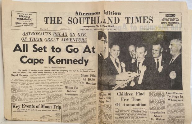 OLD NEWSPAPER: The Southland Times, 16 July 1969 - Moon Landing Special