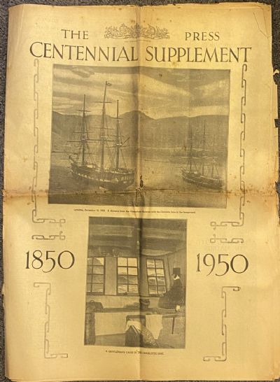 OLD NEWSPAPER: The Christchurch Press Centennial Supplement 1850 - 1950