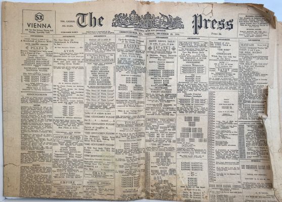 OLD NEWSPAPER: The Press, Christchurch - 29 December 1953