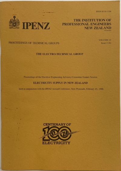 OLD MAGAZINE: The Engineers Institute - Electricity Supply Technical Group 1988 