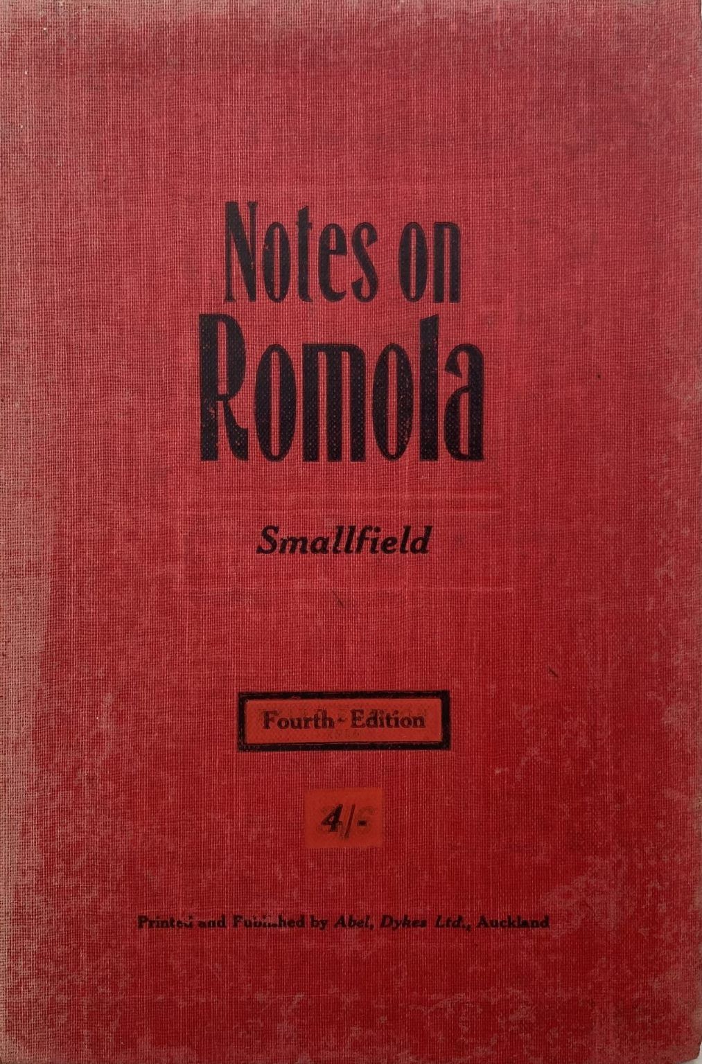 NOTES ON ROMOLA