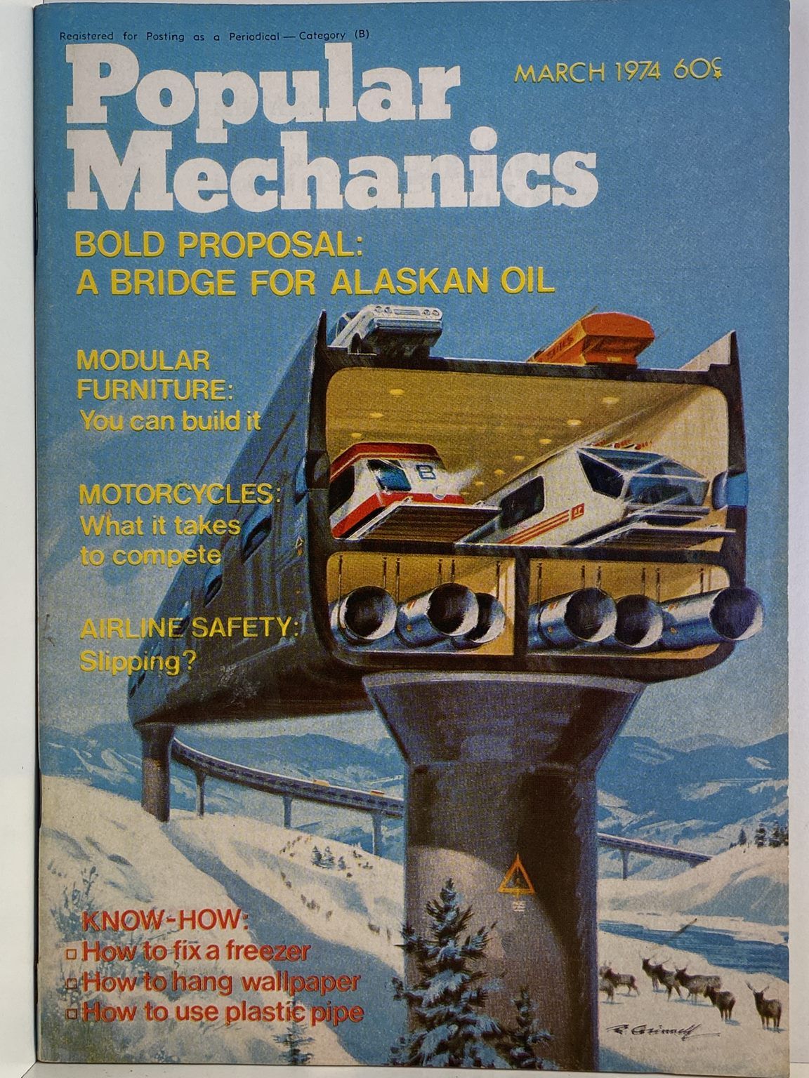 VINTAGE MAGAZINE: Popular Mechanics - Vol. 141, No. 1 - March 1974