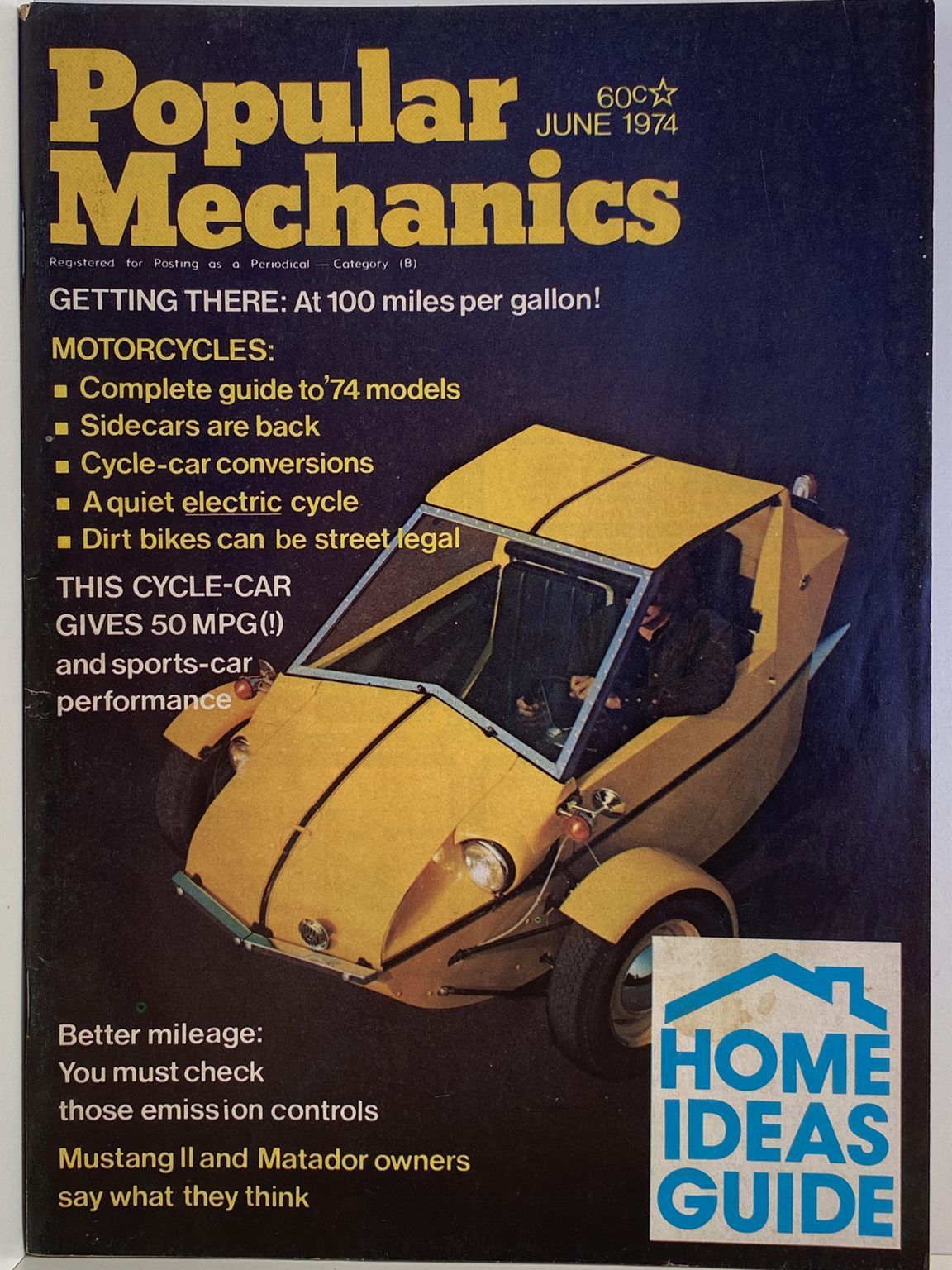 VINTAGE MAGAZINE: Popular Mechanics - Vol. 141, No. 4 - June 1974