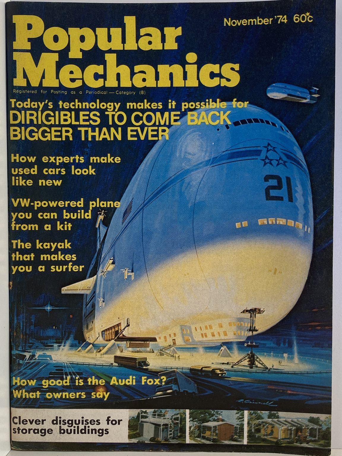 VINTAGE MAGAZINE: Popular Mechanics - Vol. 142, No. 3 - November 1974