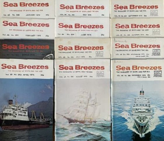 SEA BREEZES: The Magazine of Ships and the Sea, Vol. 49 - Jan 1975 to Dec 1975