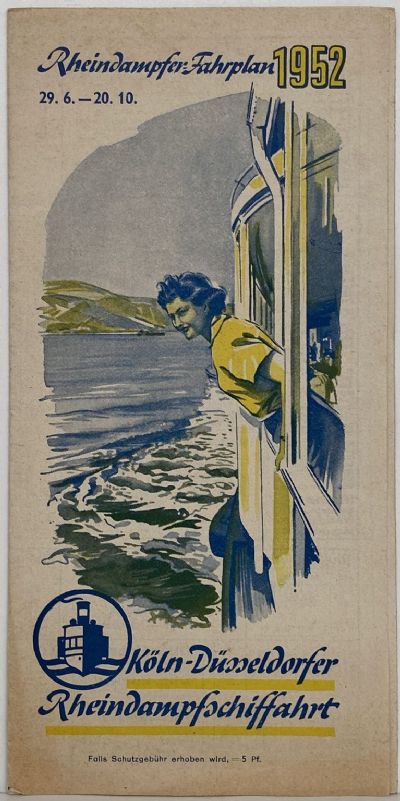 MARITIME MEMORABILIA: Koln - Dusseldorfer - Information Flyer 1952 