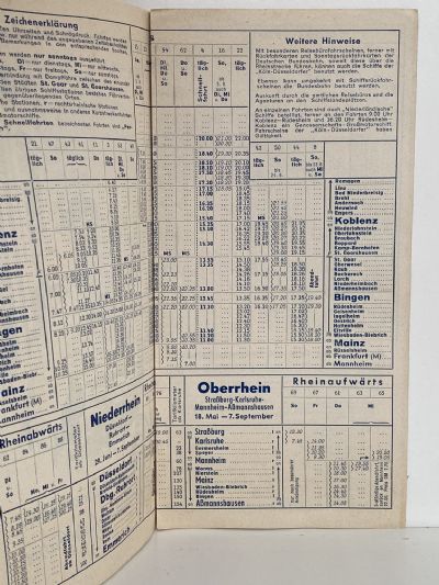 MARITIME MEMORABILIA: Koln - Dusseldorfer - Information Flyer 1952