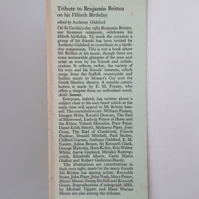 TRIBUTE TO BENJAMIN BRITTEN on his Fiftieth Birthday