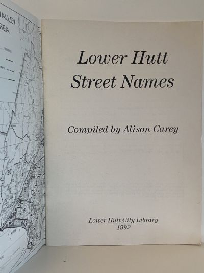 LOWER HUTT STREET NAMES
