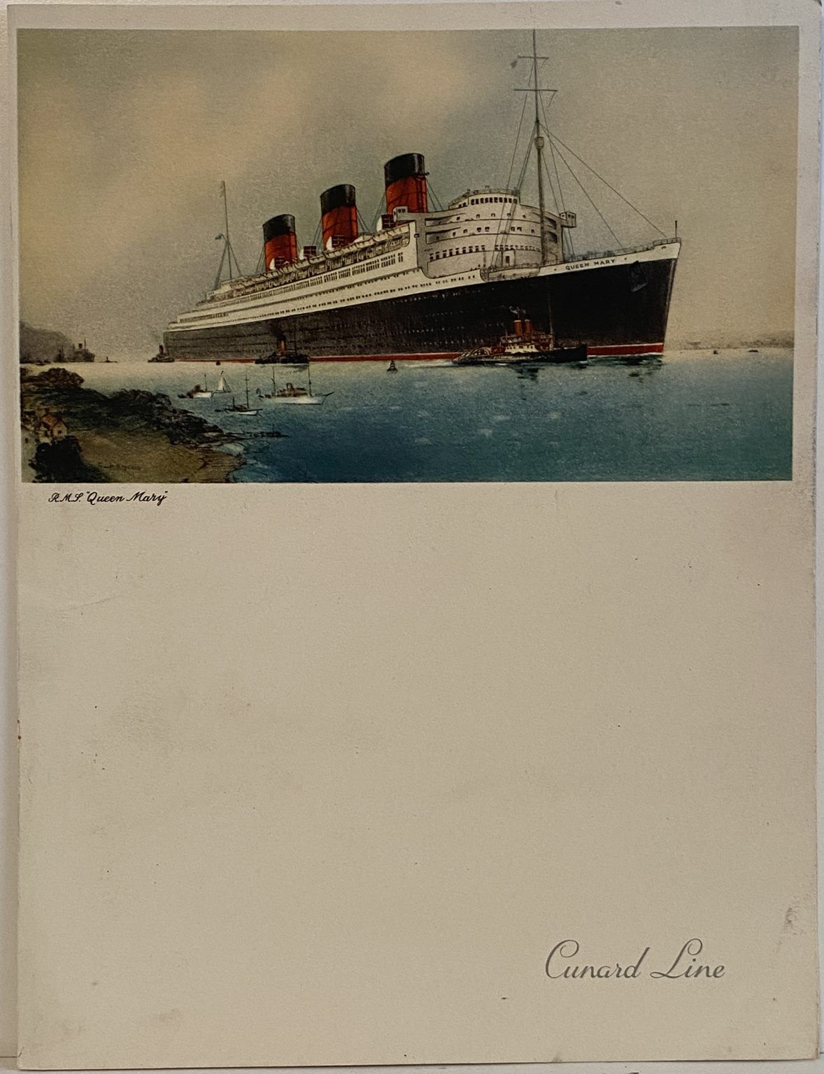 MARITIME MEMORABILIA: Cunard Line - RMS Queen Mary - Farewell Dinner 29 June 1952