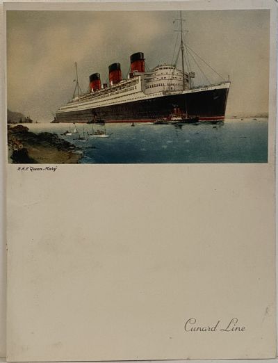 MARITIME MEMORABILIA: Cunard Line - RMS Queen Mary - Farewell Dinner 29 June 1952 