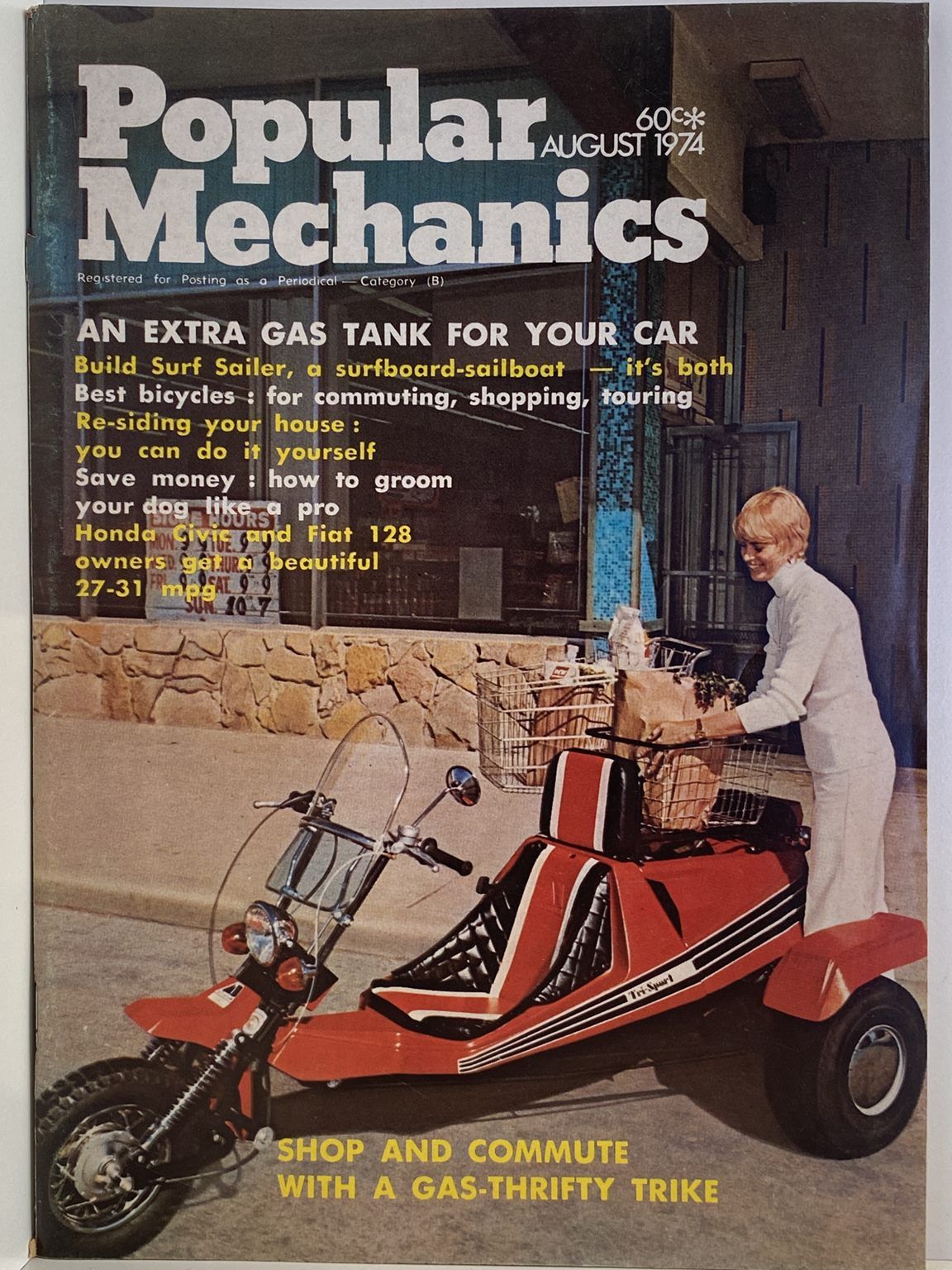 VINTAGE MAGAZINE: Popular Mechanics - Vol. 141, No. 6 - August 1974