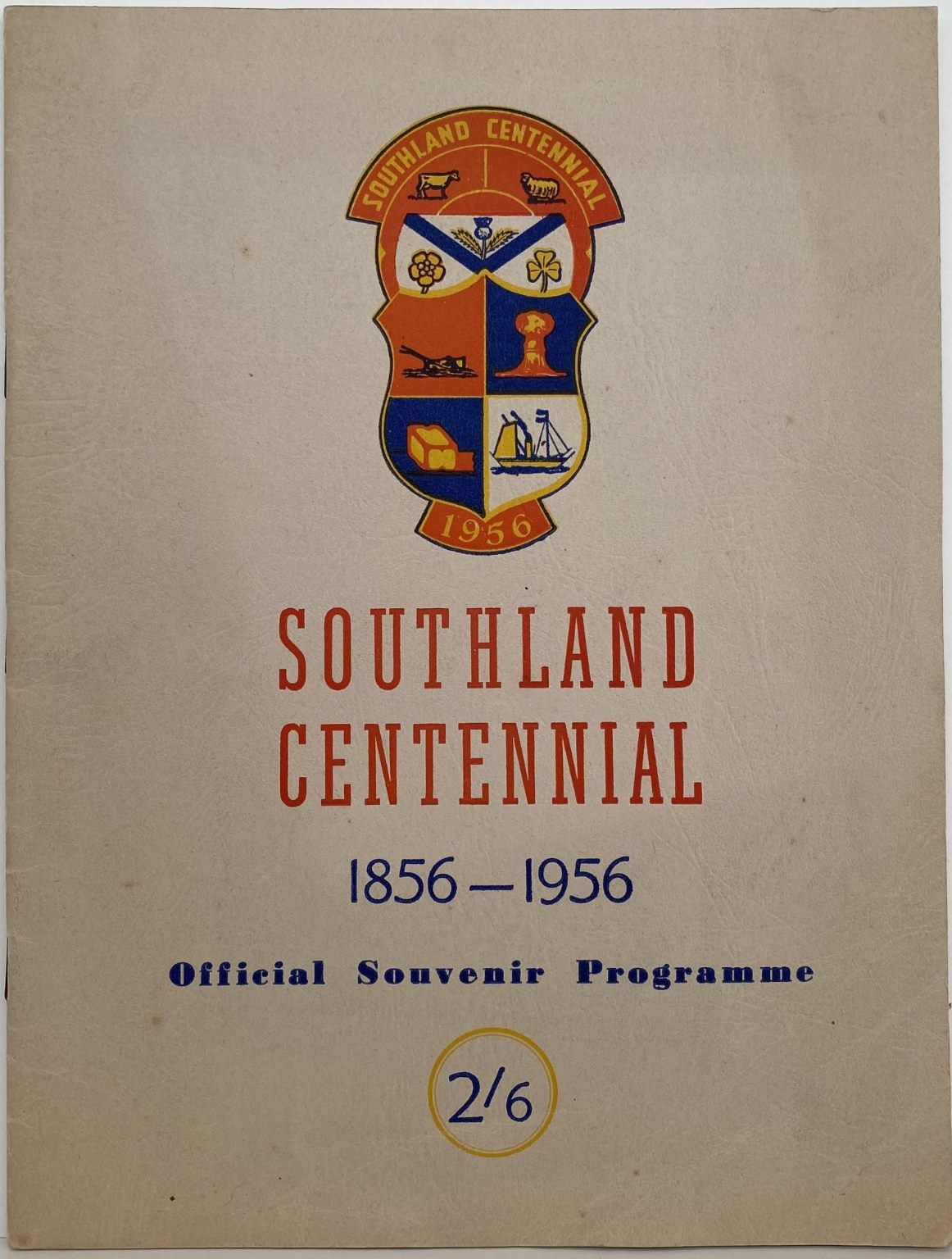 SOUTHERN CENTENNIAL 1856-1956: Official Souvenir Programme