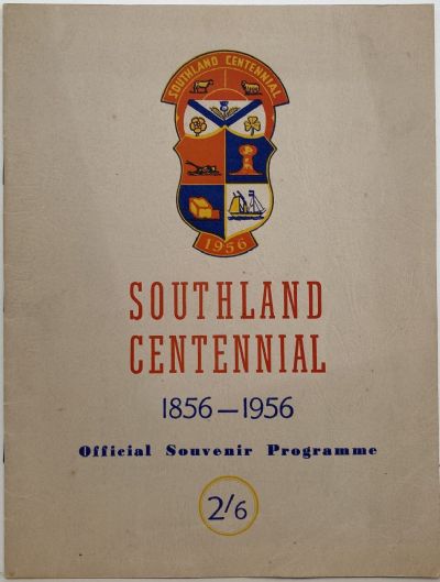 SOUTHERN CENTENNIAL 1856-1956: Official Souvenir Programme 