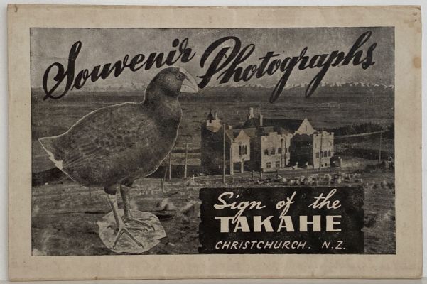 SIGN OF THE TAKAHE, Christchurch - Souvenir Photographs 