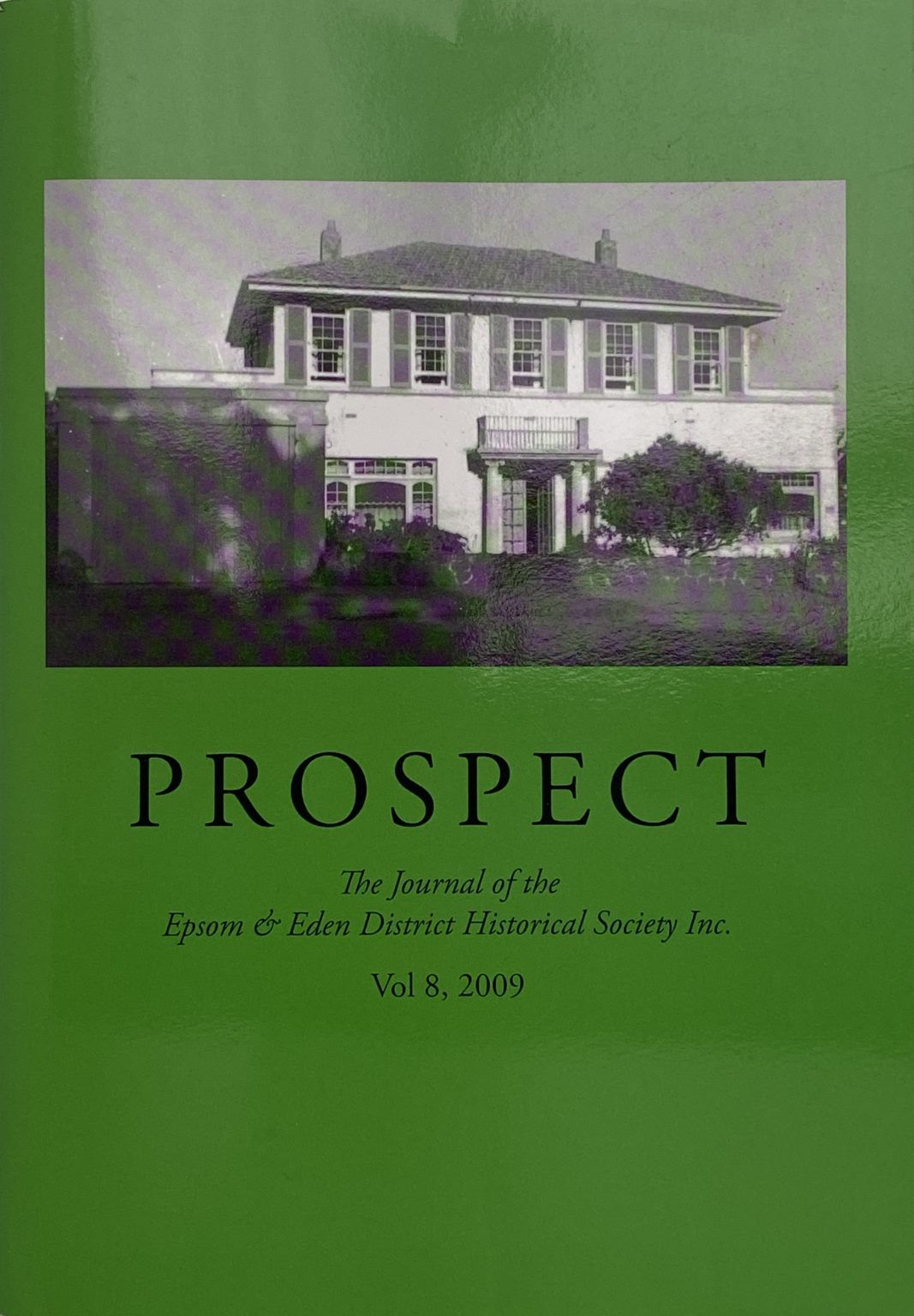 PROSPECT: Journal of the Epsom & Eden District Historical Society - Vol 8, 2009