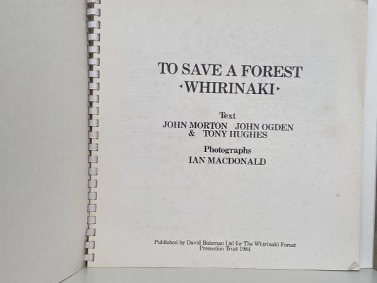 TO SAVE A FOREST: Whirinaki