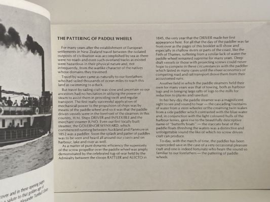 THE PATTERING OF PADDLE WHEELS