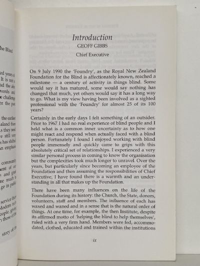 PIONEERING A VISION: A History of The Royal New Zealand Foundation For The Blind