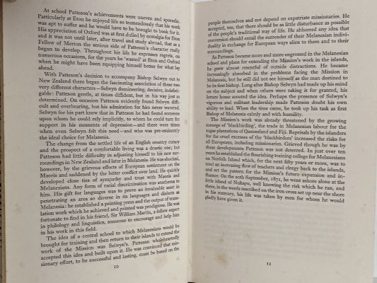 MARTYR OF THE ISLANDS: The Life and Death of John Coleridge Patteson