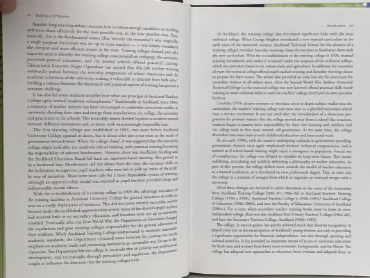 MAKING A DIFFERENCE: A History of The Auckland College of Education 1881-2004