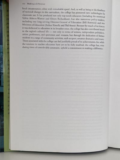 MAKING A DIFFERENCE: A History of The Auckland College of Education 1881-2004