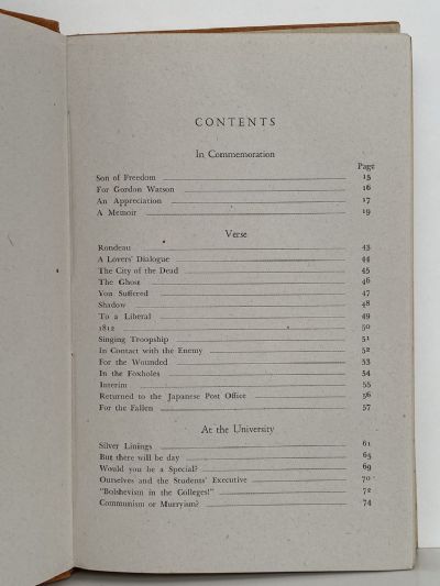 GORDON WATSON: His Life and Writings