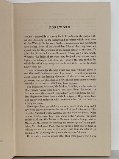 ARMED SETTLERS: The Story of the Founding of Hamilton 1864 - 1874