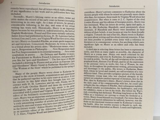 THE LETTERS OF John Middleton Murray to Katherine Mansfield