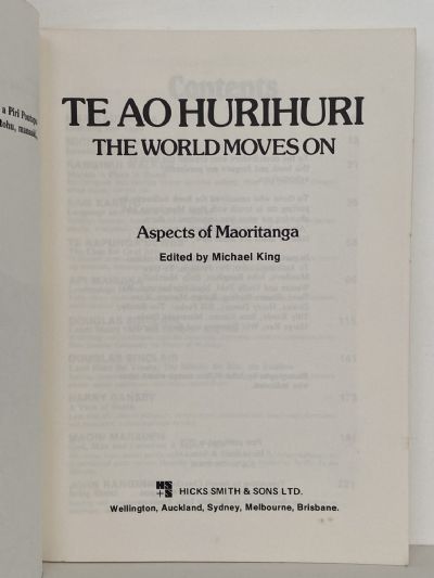 TE AO HURIHURI: Aspects of Maoritanga