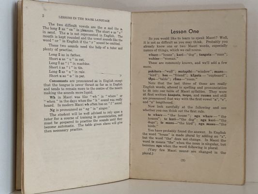 LESSONS IN THE MAORI LANGUAGE: A New Approach To Learning Maori