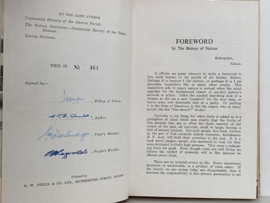 CENTENNIAL HISTORY of ALL SAINTS PARISH, Nelson 1862 - 1962
