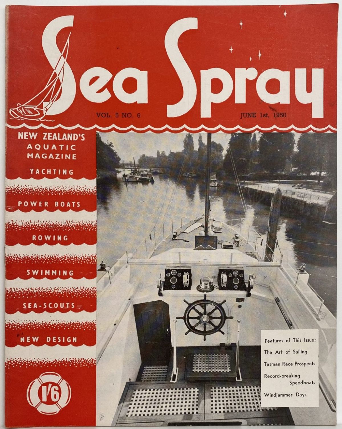 VINTAGE MAGAZINE: Sea Spray - Vol. 5, No. 6 - June 1950