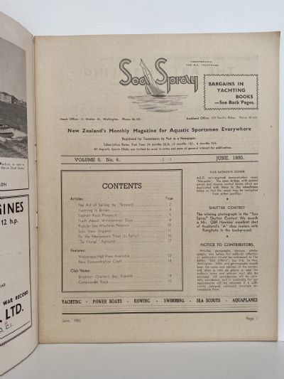 VINTAGE MAGAZINE: Sea Spray - Vol. 5, No. 6 - June 1950