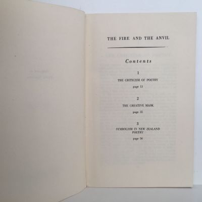 THE FIRE AND THE ANVIL: Notes on Modern Poetry by James K Baxter