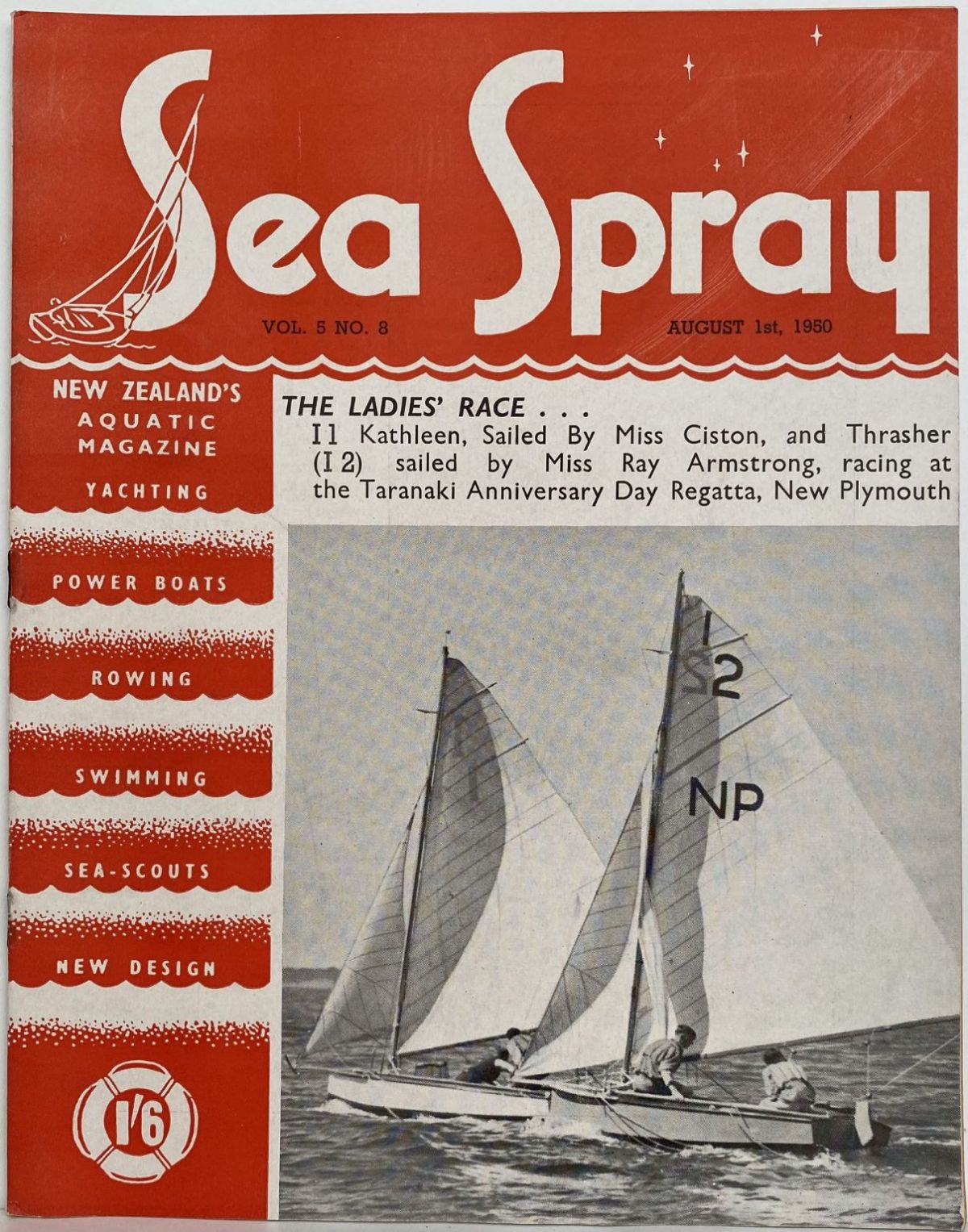 VINTAGE MAGAZINE: Sea Spray - Vol. 5, No. 8 - August 1950