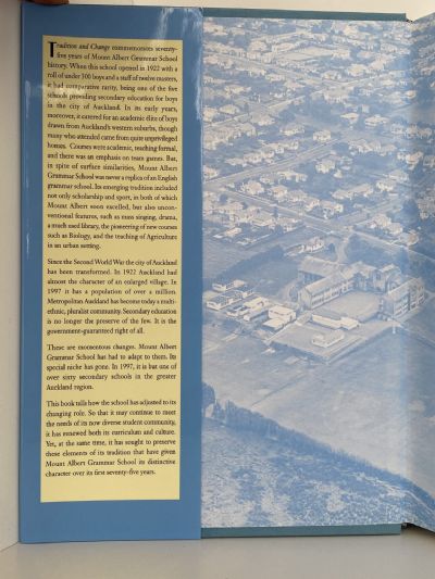 TRADITION AND CHANGE: Mount Albert Grammar School, The First Seventy-five years